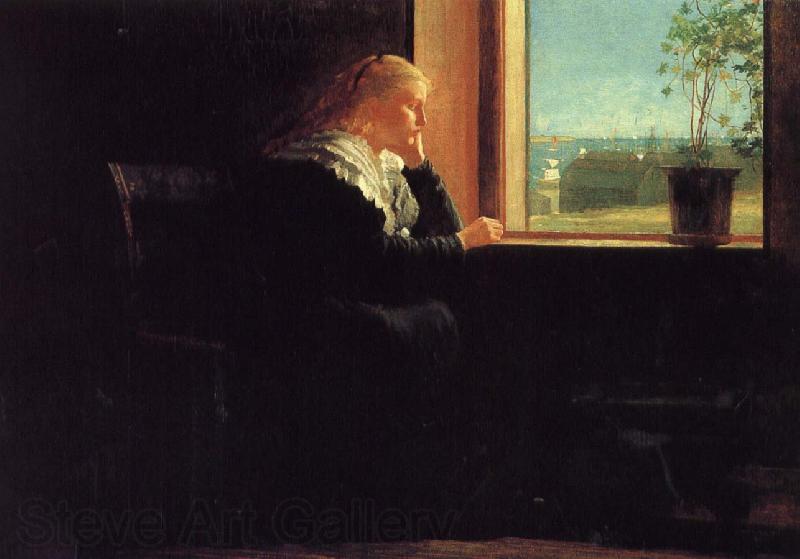Winslow Homer Watching the Sea Germany oil painting art